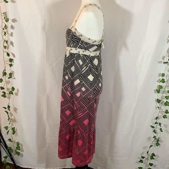 Roxy Black, Pink & White Cross Back Dress - Picture 4 of 9